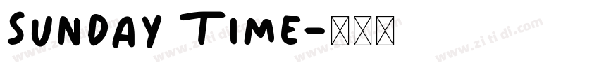 Sunday Time字体转换